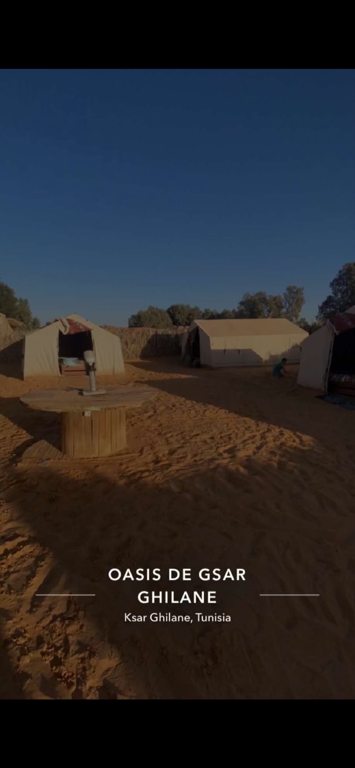 Zeltcamp in der Oase Ksar Ghilane